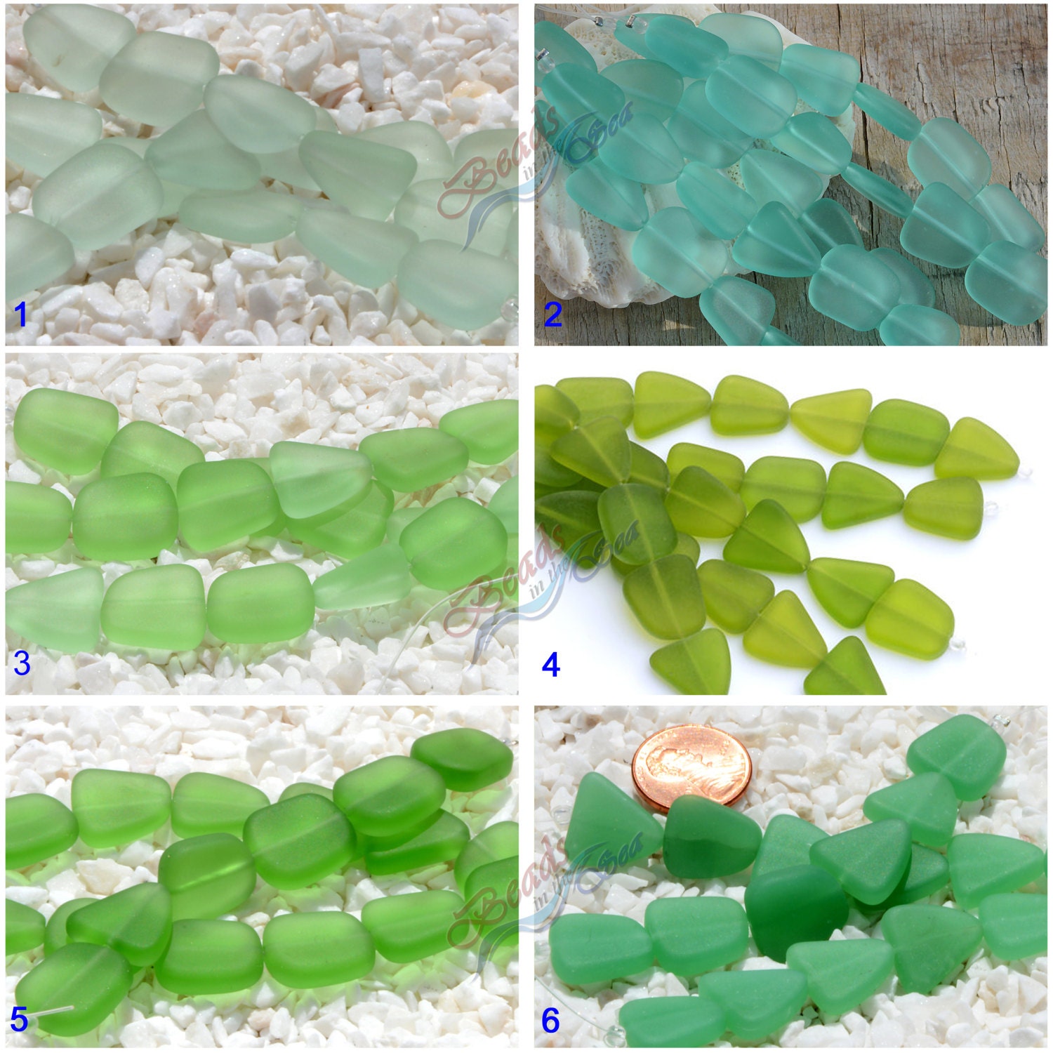12Pcs 1" Beach Sea Glass Beads  Metal Slate Freeform Flat  Jewelry Craft JCT ECO 
