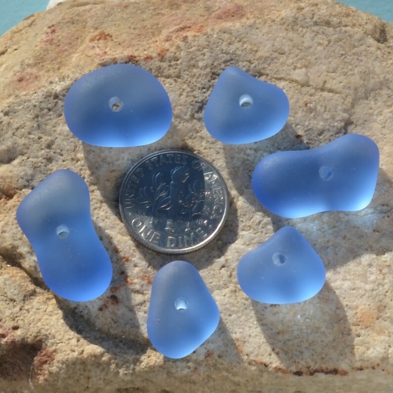 Sea Glass Bead 4/8pcs Stacking Set 1214x1625mm Rainbow Etsy