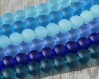 5 Perles Nacrées Rondes 10mm Couleur Bleu Turquoise - Marque Preciosa - Neuf