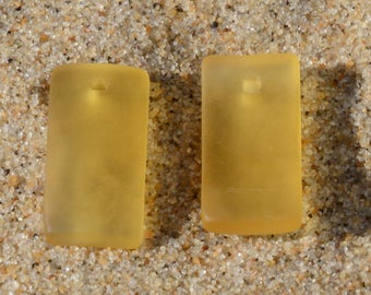 More Color~2/6/10PCs (22X10mm) Mini Rainbow Rectangle Bottle-curved Earring Size~Jewelry Making Supply~Culatured Sea Glass Pendant Bead