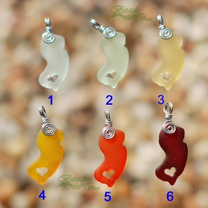 Jack Wire-wrapping 1pc Small NJ Rainbow Collections 27x14mm Alambre exclusivo envuelto pequeño encanto de mapa de Nueva Jersey