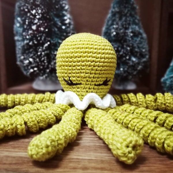 amigurumi  Doudou pieuvre  réalisé au crochet