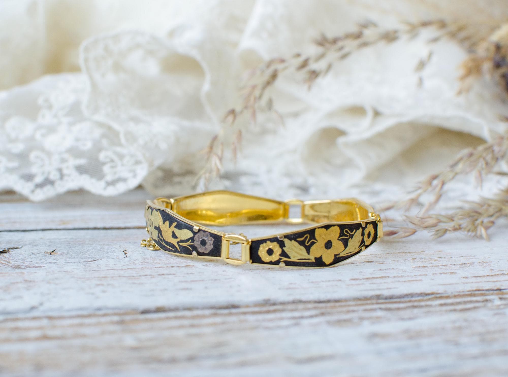 Toledo Damascene Bracelet - Etsy