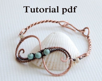 Wire wrap jewelry Tutorial Infinity bangle for beginners, how to make wire wrap bangle