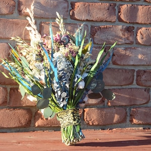 Precio reducido! Flores secas Ramo de hierbas / Ramo de flores silvestres / Flores de boda del bosque / Otoño / Invierno Boda Ramo