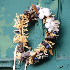 Dried Flower/Natural HAIR CROWN | Boho Wedding Flower Crown | Rustic Bridal Crown | Fall Wedding Flower Crown | Fall Wedding Flowers Bride