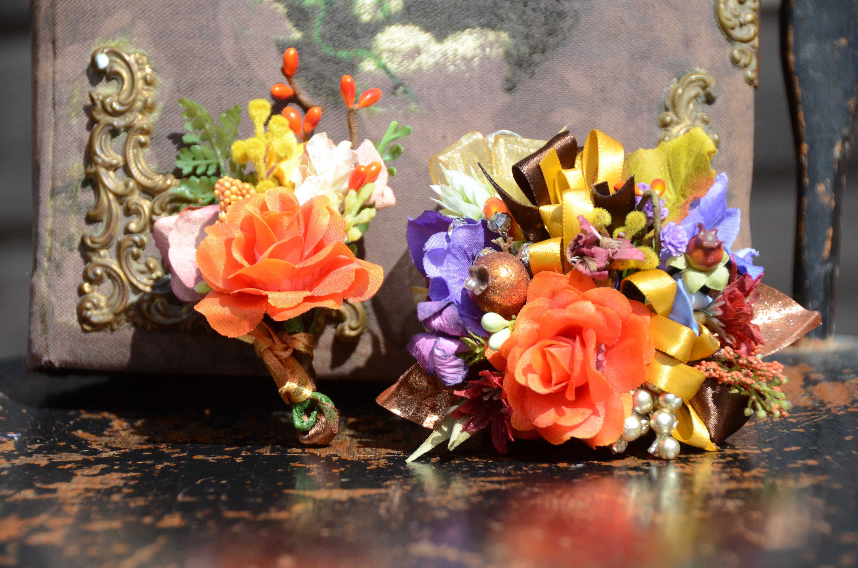 prom bouquet for orange dress Petite Posey