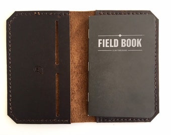 Ready to ship! Leather Field Notes Moleskin Notebook - Natural, Brown, Black