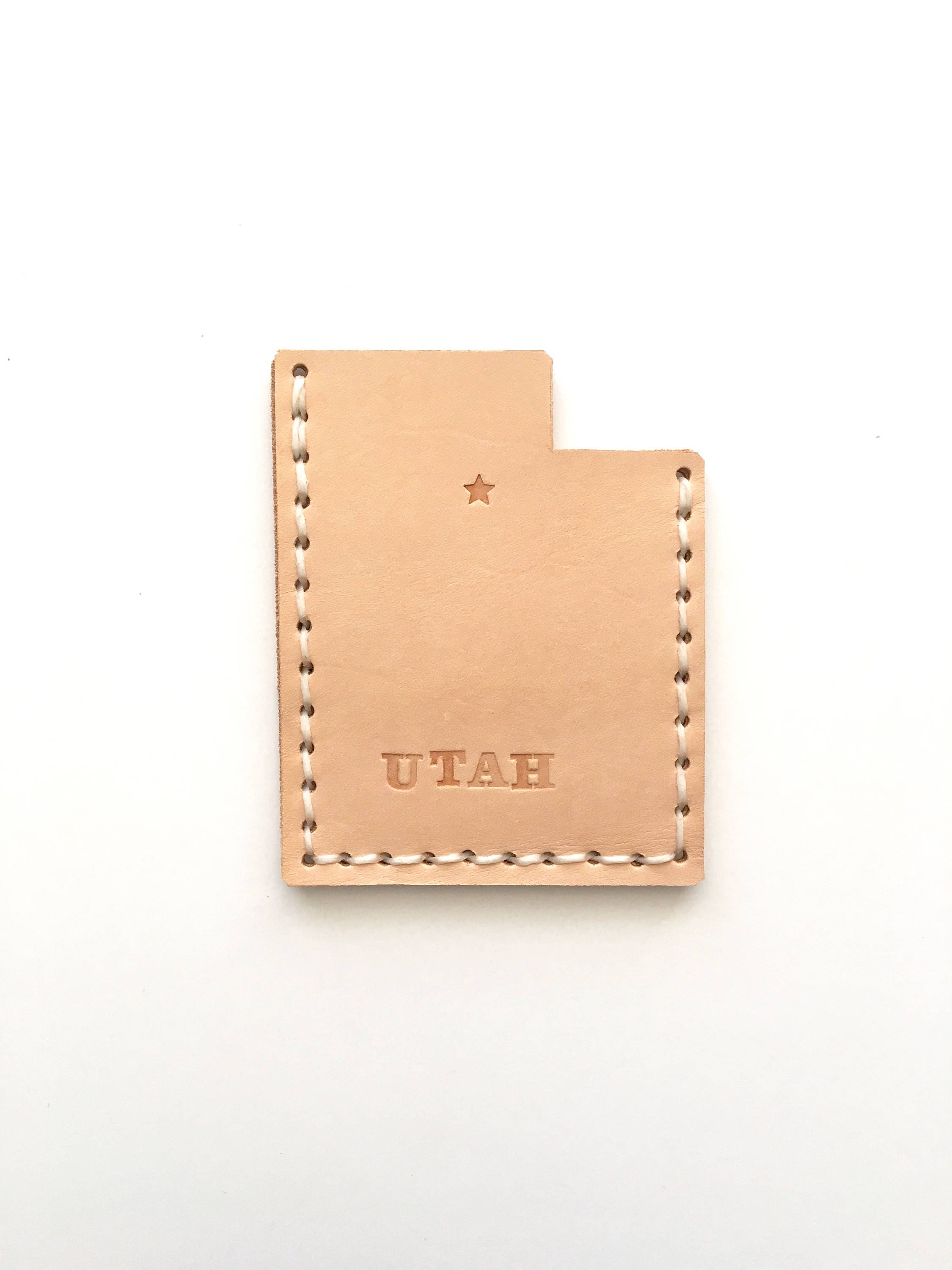 Ready Ship State of Utah Leather Wallet 