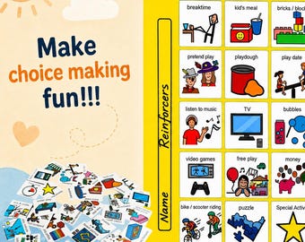 Visueel keuzebord voor autisme | AAC-communicatiebord om losse plaatjeskaarten te ordenen voor logopedie en speciale behoeften