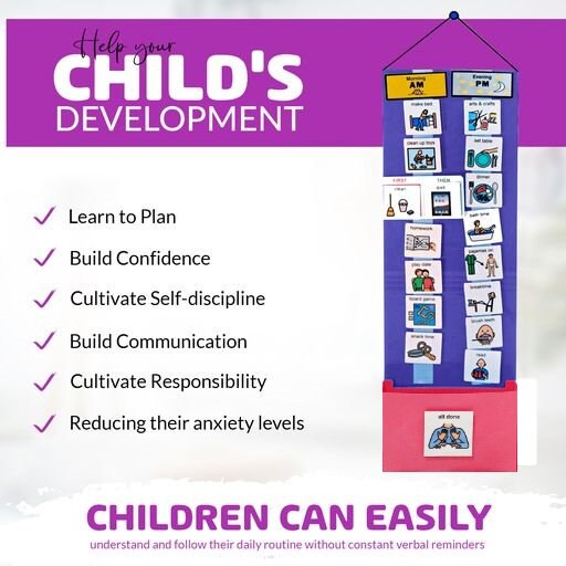 Cartes D'activités Quotidiennes Pour Enfants Autistes - Outil PECS Visuel Pour Routine Et Horaires (dès 2 Ans) Début D'année Scolaire Horaire