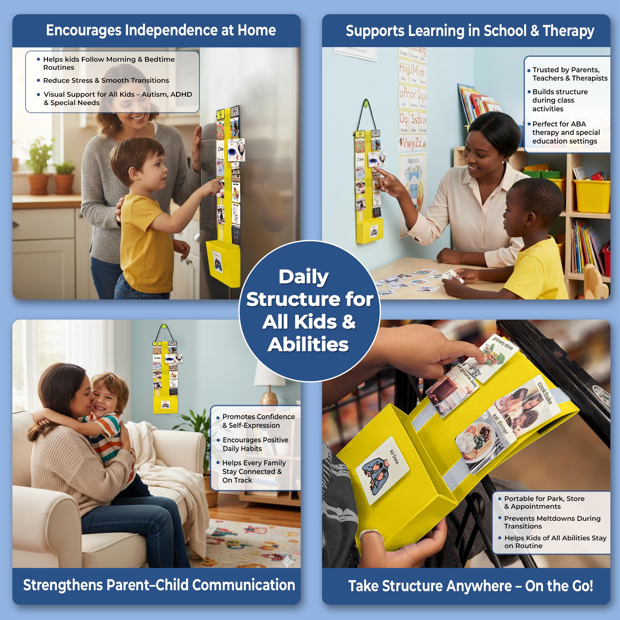 Calendrier Visuel Enfants Tableau De Routine Visuel Pour Enfants - 70 Calendrier Visuel Enfants Tableau De Routine Visuel Pour Enfants - 70