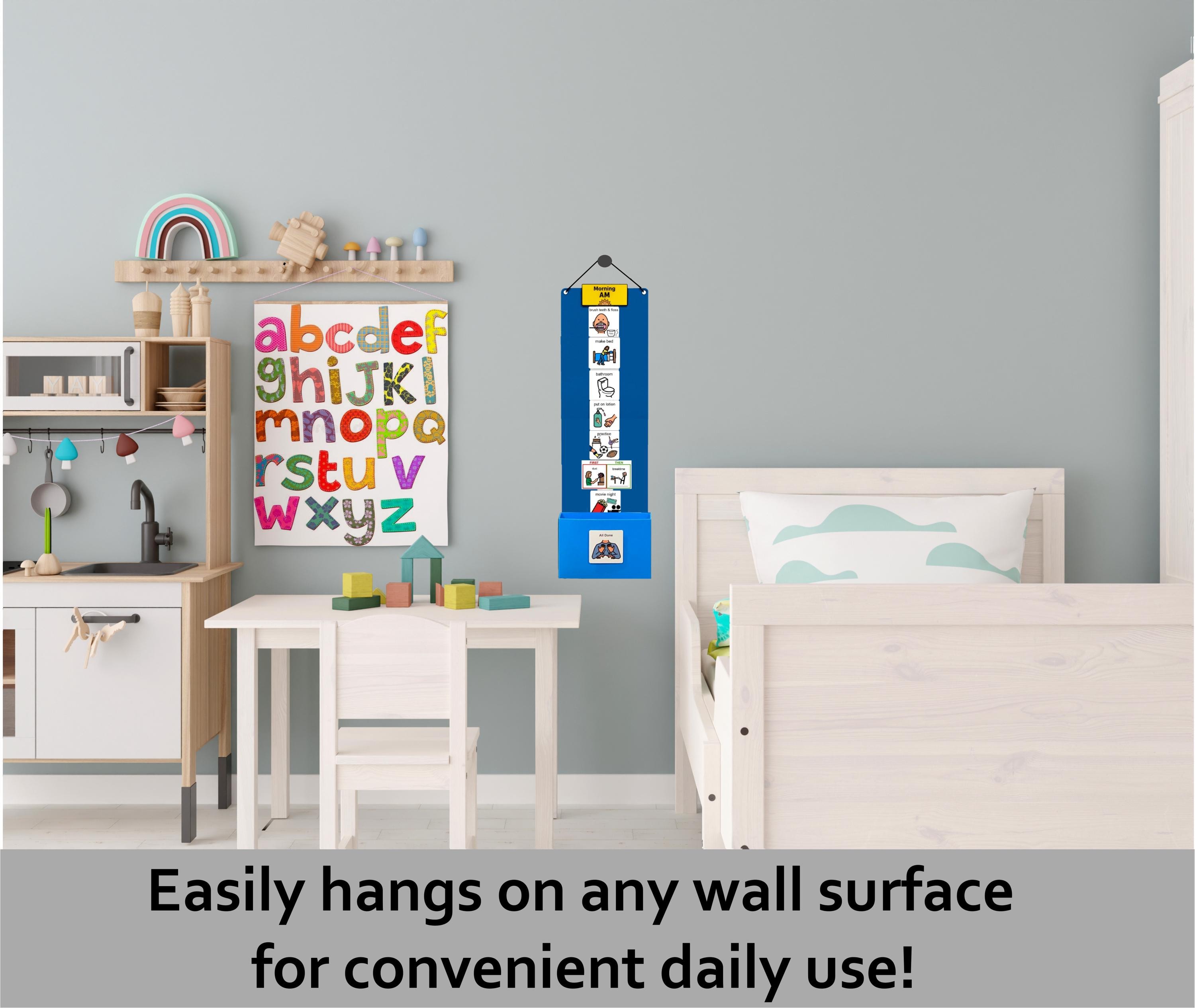 Plastic Visual Schedule for Kids | Autism Daily Routine Chart | ABA ...