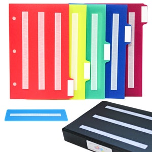 Fotoboekset voor kleine afbeeldingen met 5 kleurverdelers - perfect om je losse kaarten georganiseerd te houden - Ideaal voor logopedie Autisme en apraxie