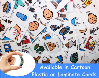 162 Visual Communication Cards – Autism, Speech & Language PECS Cards for Kids | ABA Cards |Speech Therapy Visuals | Daily Routine Cards