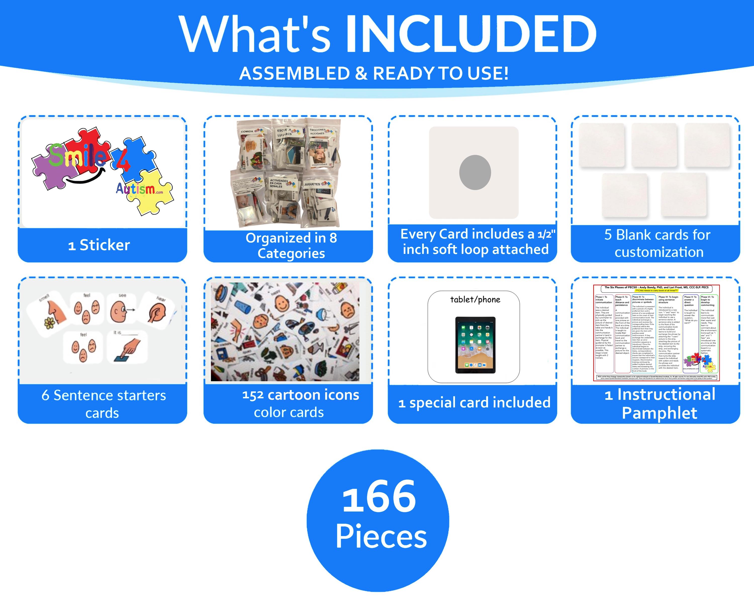 162 Visual Communication Cards – Autism, Speech & Language PECS Cards ...