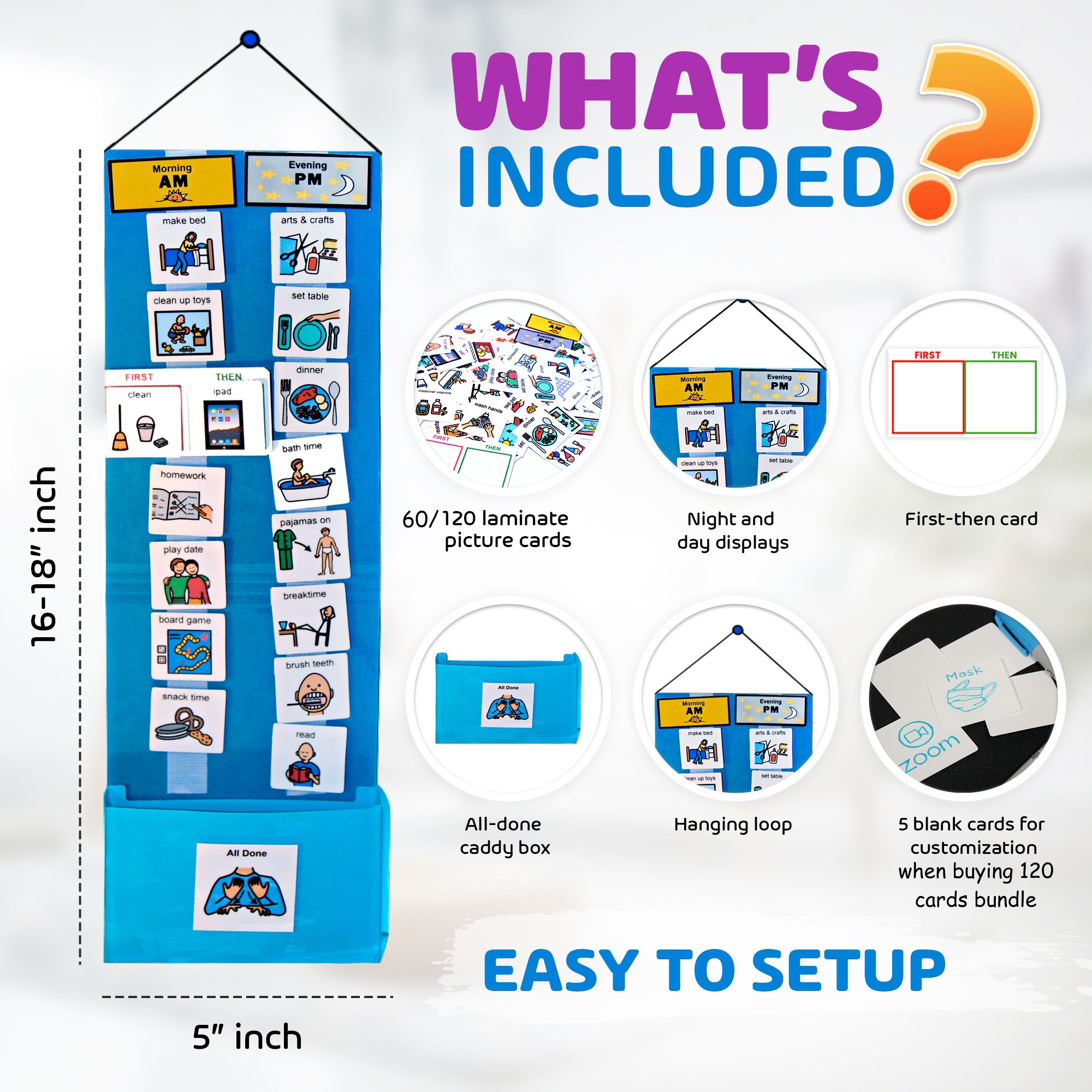 Visual Routine Schedule Cards | Autism & ADHD Daily Routine Chart for ...