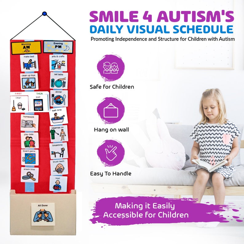 Autism Visual Schedule | Daily Routine Cards for Kids With ADHD ...