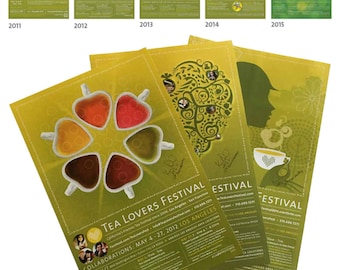 Tea Lovers Festival: Set of 3 Posters > Individually Signed