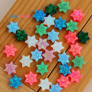 10MM Star of David Opal Pendants / Magen David Charm / Opal Pendant / Gemstone Beads / Jewish Judaica Jewelry 1 Pcs