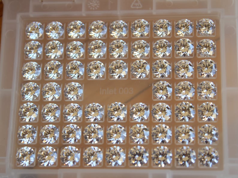 4.50mm Swarovski Cubic Zirconia Factory Pack / Simulated Etsy