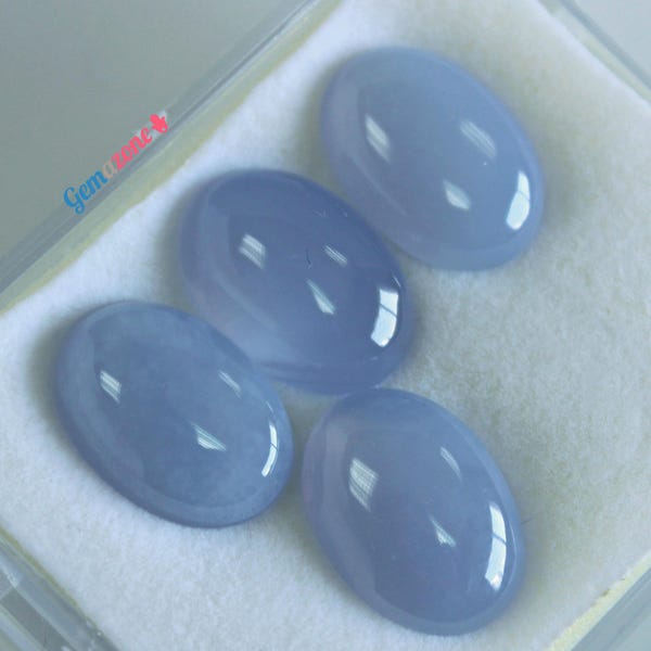 Blue Chalcedony cabochon / Loose Oval cabochon / natural Chalcedony / Semi Precious gemstone cabochons / Jewelry Making / 18X13mm / 1 pcs