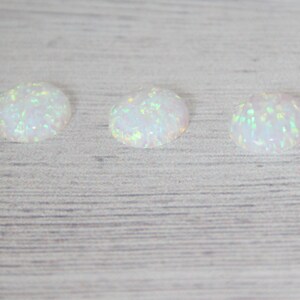 6MM Opal cabochons / Blue White opal / Loose Gemstone Cabochons / October birthstone / great for bridal jewelry / 50 pcs Wholesale LOT image 3