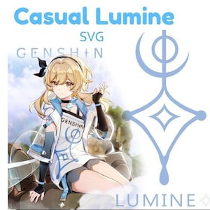 Casual Lumine Cosplay SVG Files