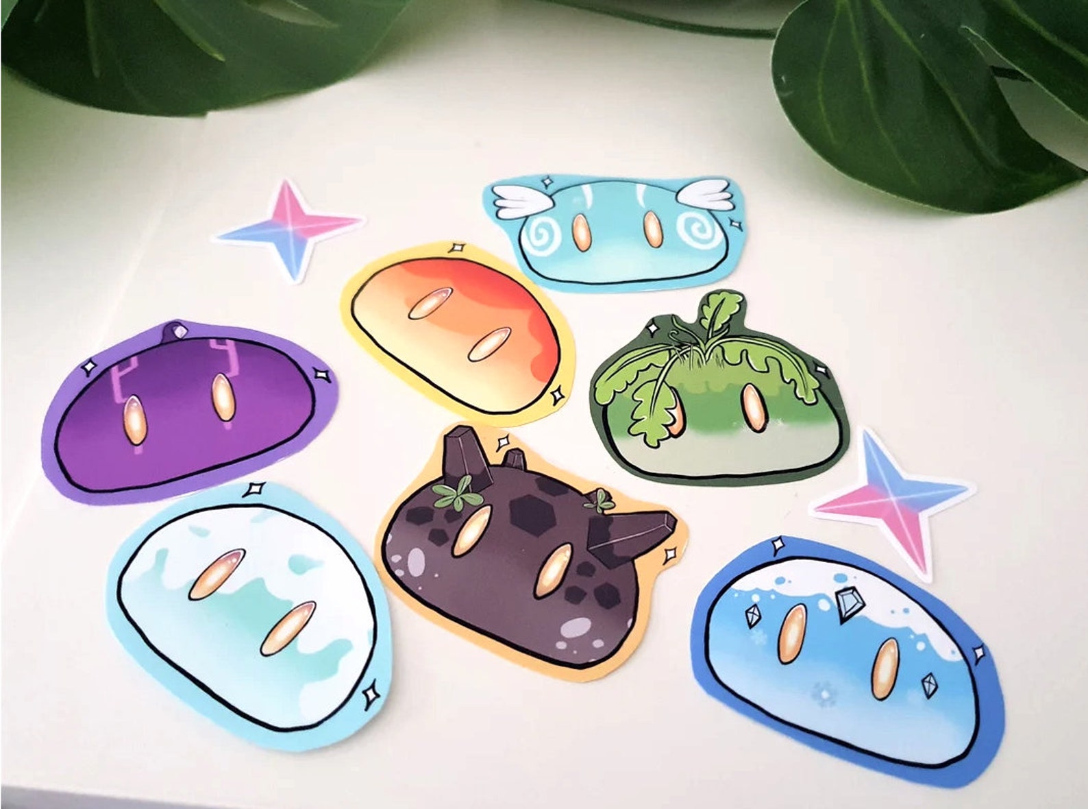 Genshin Impact Slime Stickers Matte Stickers - Etsy Australia