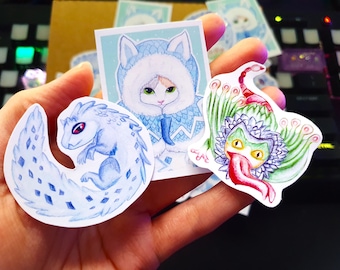 Monster Hunter Stickers - cute art video game characters