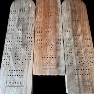 River Reclaimed Hardwood Cribbage Board