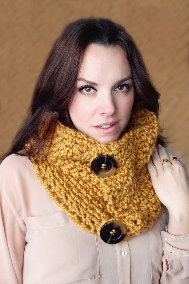 SCARF CROCHET PATTERN Chunky Cowl Wrap the Brooklyn Etsy
