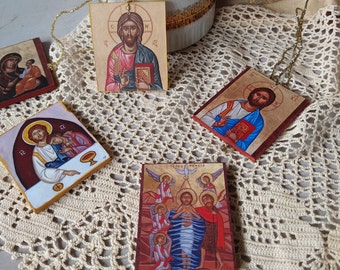 Mini Icons of Christ icon Favors of our Lord baptism and Wedding gifts confirmation first communion