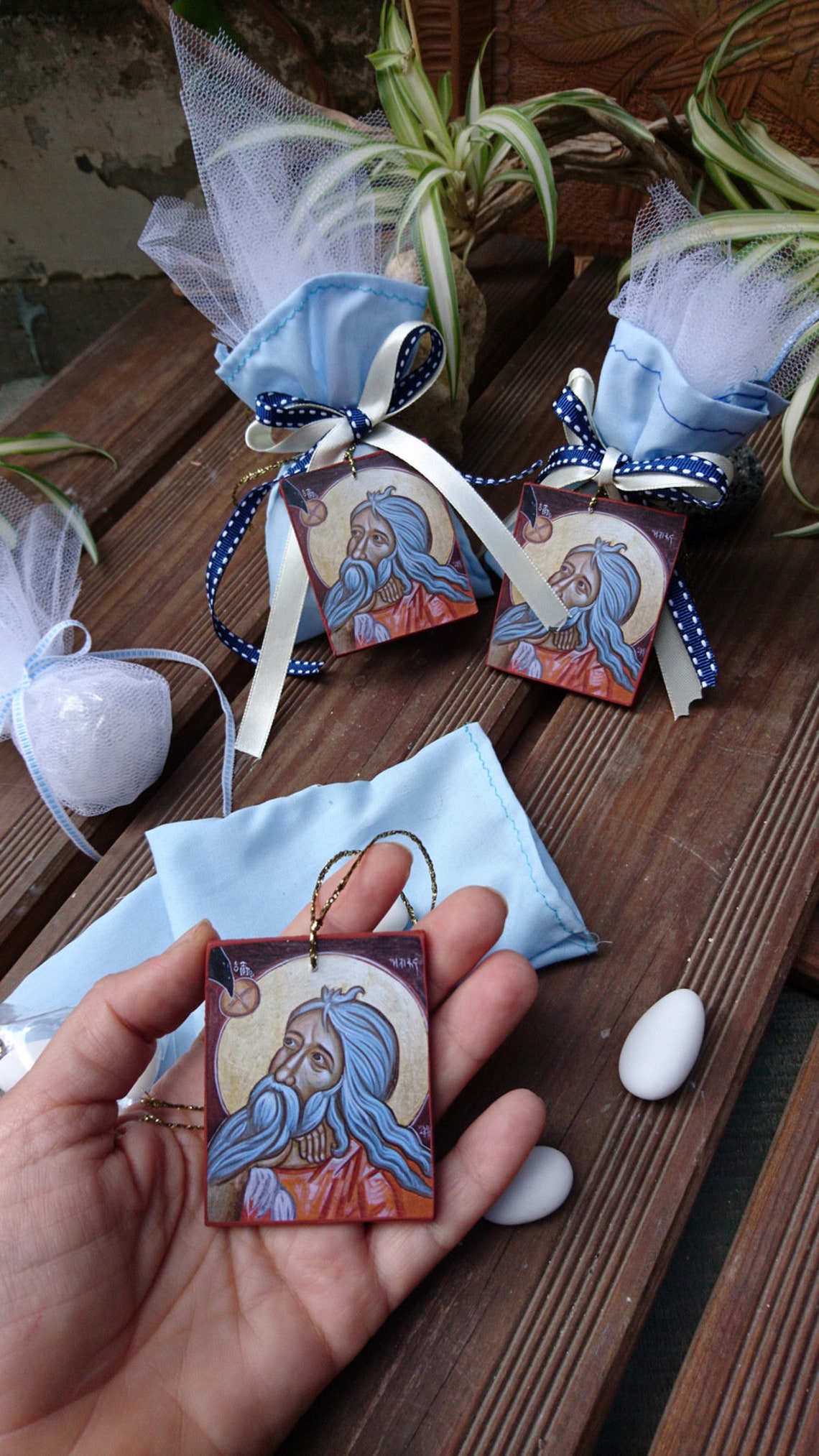 Baptism bomboniere gifts for baby boy 25 pcs Prophet Elias Etsy — free download