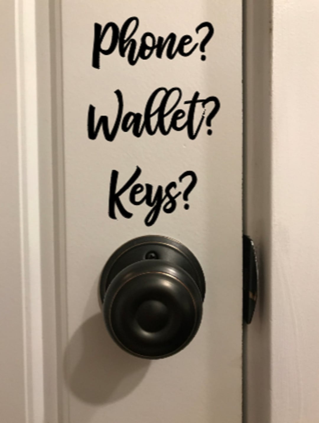 Phone...wallet...keys Decal for Your Home With Options Etsy