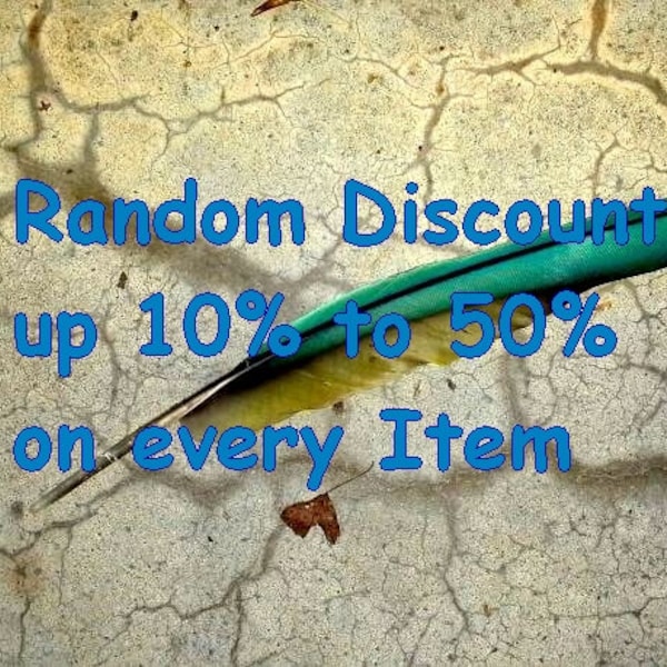Random10-50% off , on any Item,Promotion:  Dress, Jewels, Necklace, Artwork, Home Design, Shoes, Bags, Belt, Photographie, Lightings, Rings