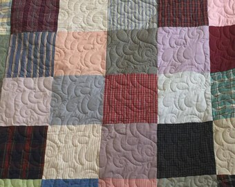 スクエアパッチワークメモリアルキルト - Etsy 日本