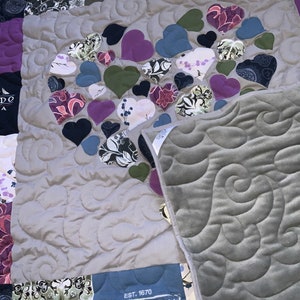 Digital Quilt Pattern Memorial Hearts Full of Love 60x60 image 6