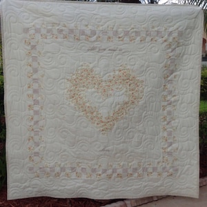 Heart Quilt Pattern/ Wedding/ Family/ New Baby image 7