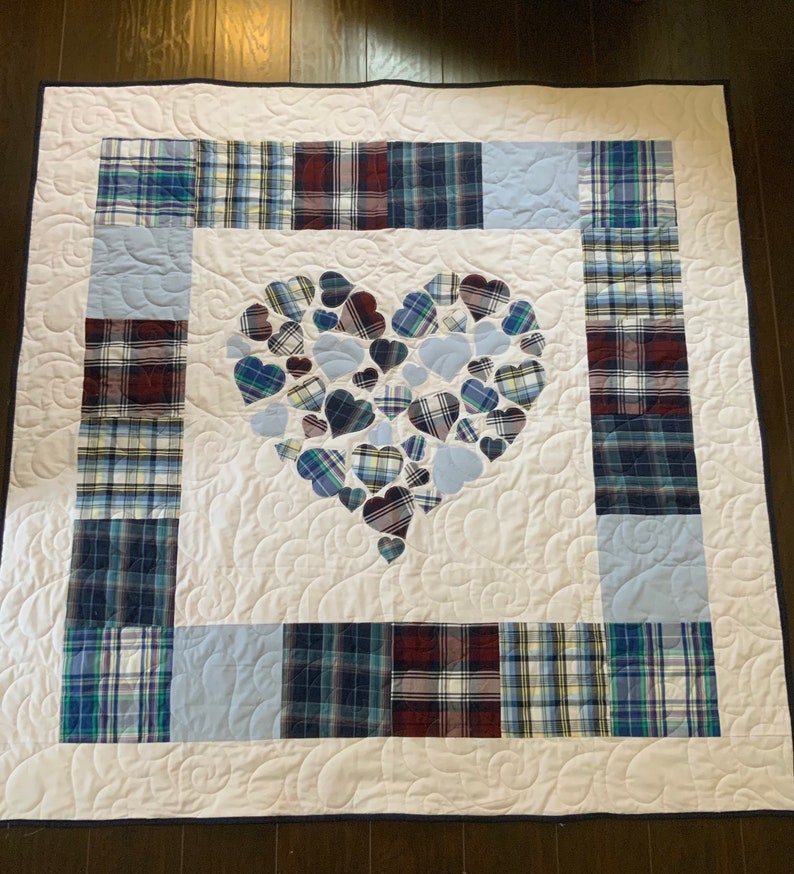 Digital Quilt Pattern Memorial Hearts Full of Love 60x60 image 4