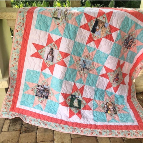 Kit de courtepointe étoile à plumes Deborah's Garden - 61 x 61