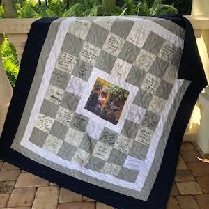 Personalized Photos On fabric w/ wording up to 10 words image 4