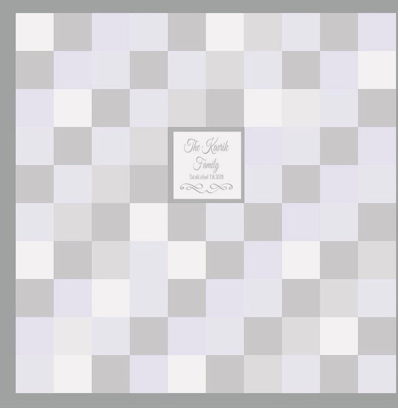 Personalized Wedding Guestbook Quilt