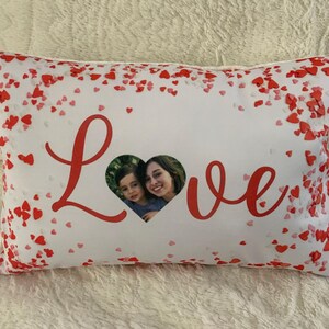 Personal Picture Valentine &quot;LOVE&quot; Print-on-fabric (options: Finished Pillow Cover, DIY kit, Custom Print only)