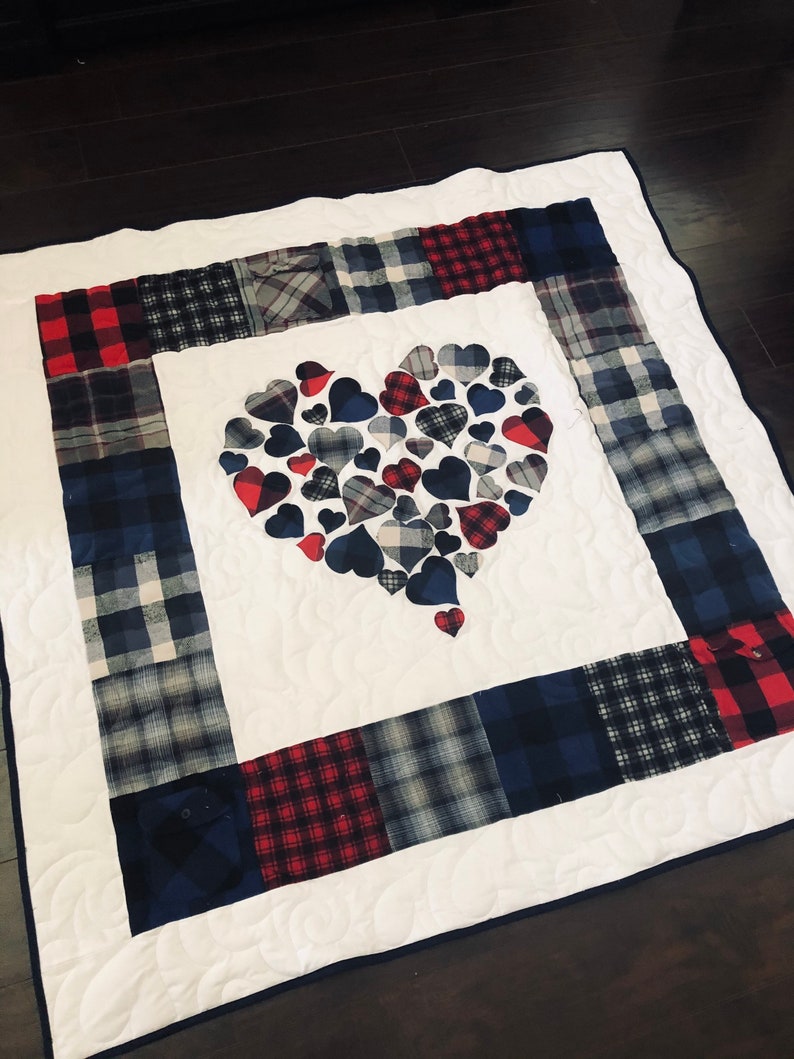 Digital Quilt Pattern Memorial Hearts Full of Love 60x60 image 5