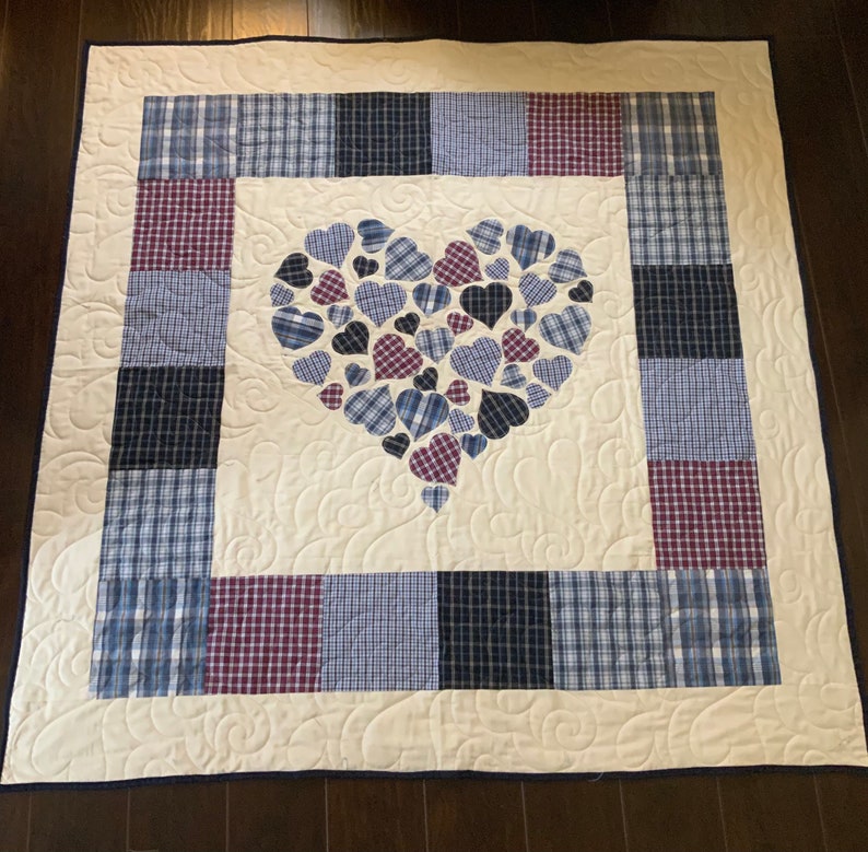 Digital Quilt Pattern Memorial Hearts Full of Love 60x60 image 9