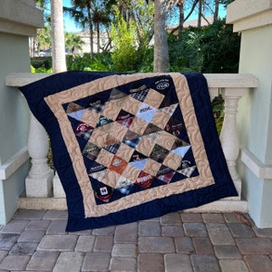 Keps, hatt eller huvudbonad - Anpassad quilt - Memory Quilt