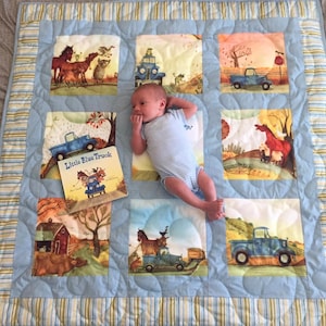 Custom Storybook Quilt - Enchanting Montage for Baby&#39;s Nursery Decor