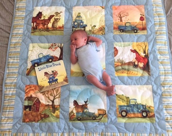 Custom Storybook Quilt - Enchanting Montage for Baby's Nursery Decor