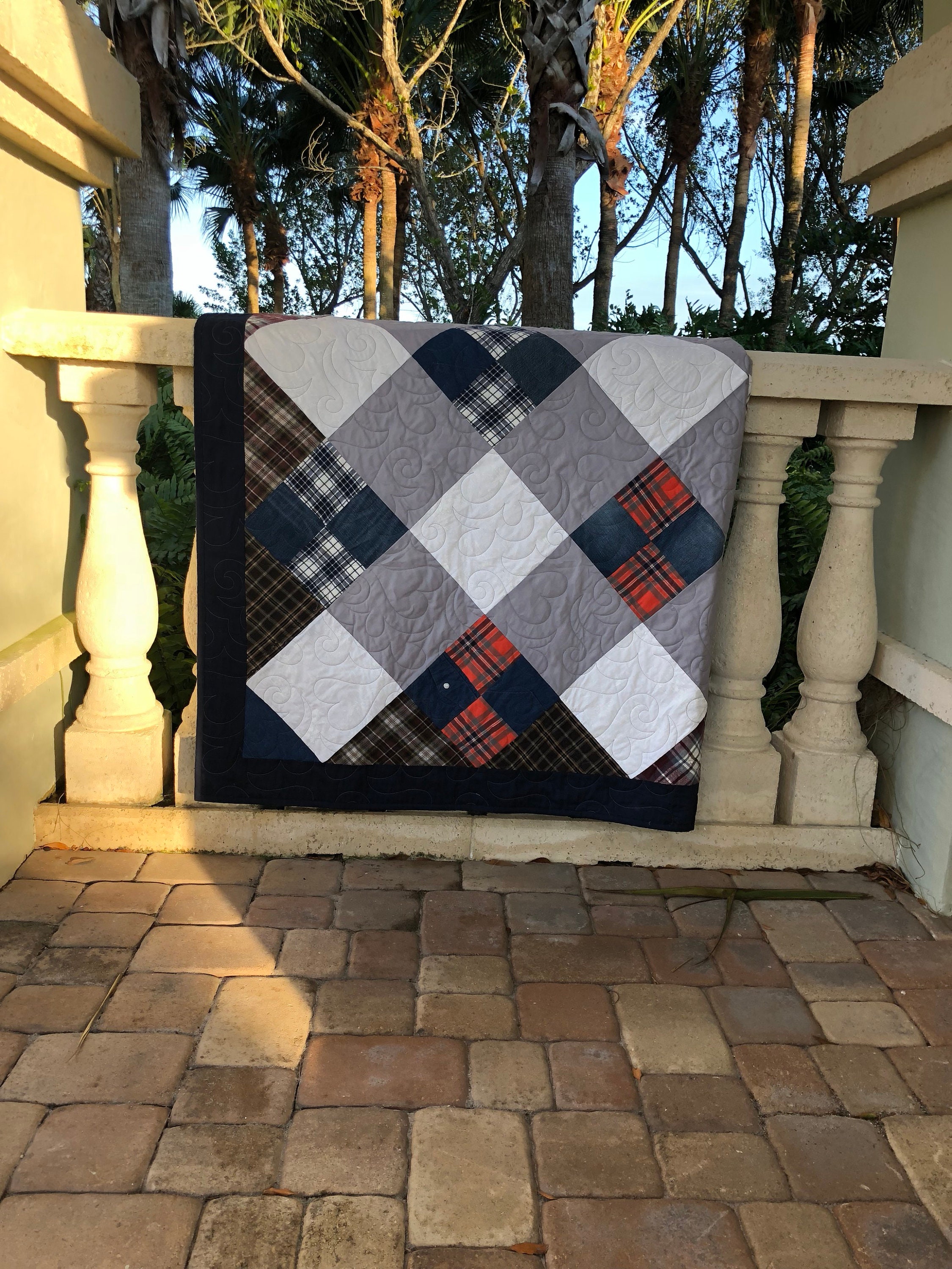 Memorial Patterns Custom Memorial Quilt / Memory Quilt - Etsy